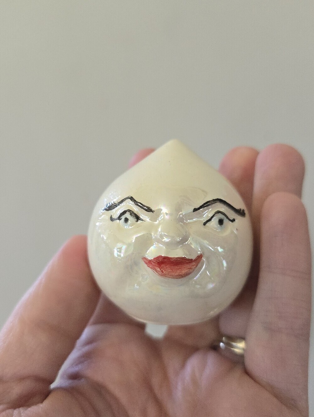 Salt & Pepper Shakers Celestial anthropomorphic Pearlescent Whimsy - Picture 2 of 8